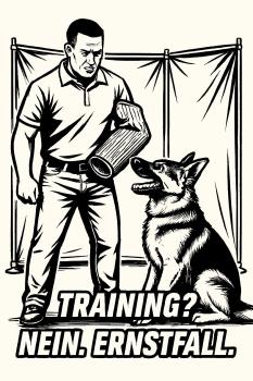 Preview: Hoodie „Training? Nein. Ernstfall.“